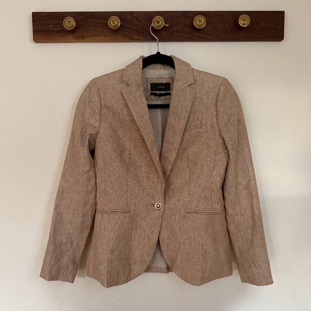 J. Crew Campbell Linen Blazer Size 00